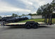 7X20 Equipment Trailer (2) 6000lb Axles with Stand-Up Ramps 12K GVWR Left Side 