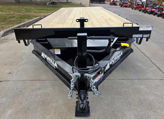 8.5x22 Deckover Tilt Trailer (2) 7,000K Axles Front Jack