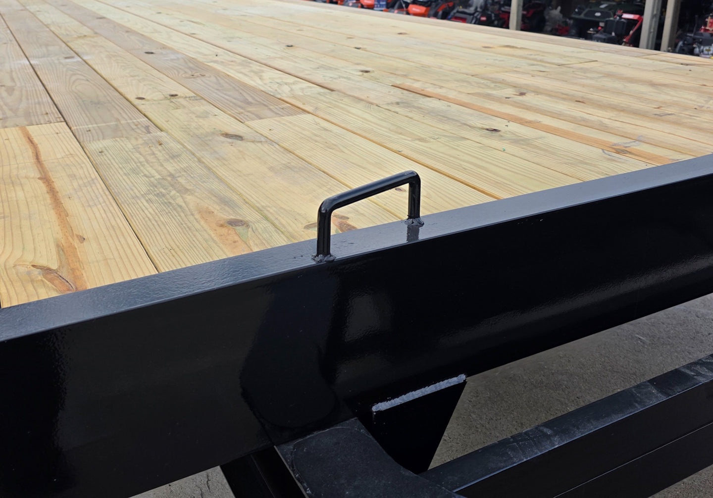 8.5x22 Deckover Tilt Trailer (2) 7,000K Axles Front Deck Bar