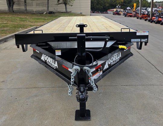 8.5x22 Deckover Tilt Trailer (2) 7,000K Axles Front 