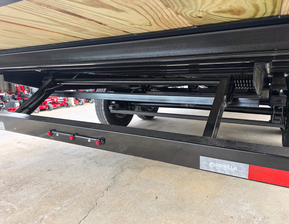 8.5x22 Deckover Tilt Trailer (2) 7,000K Axles Tilt Rear Suspension Bar