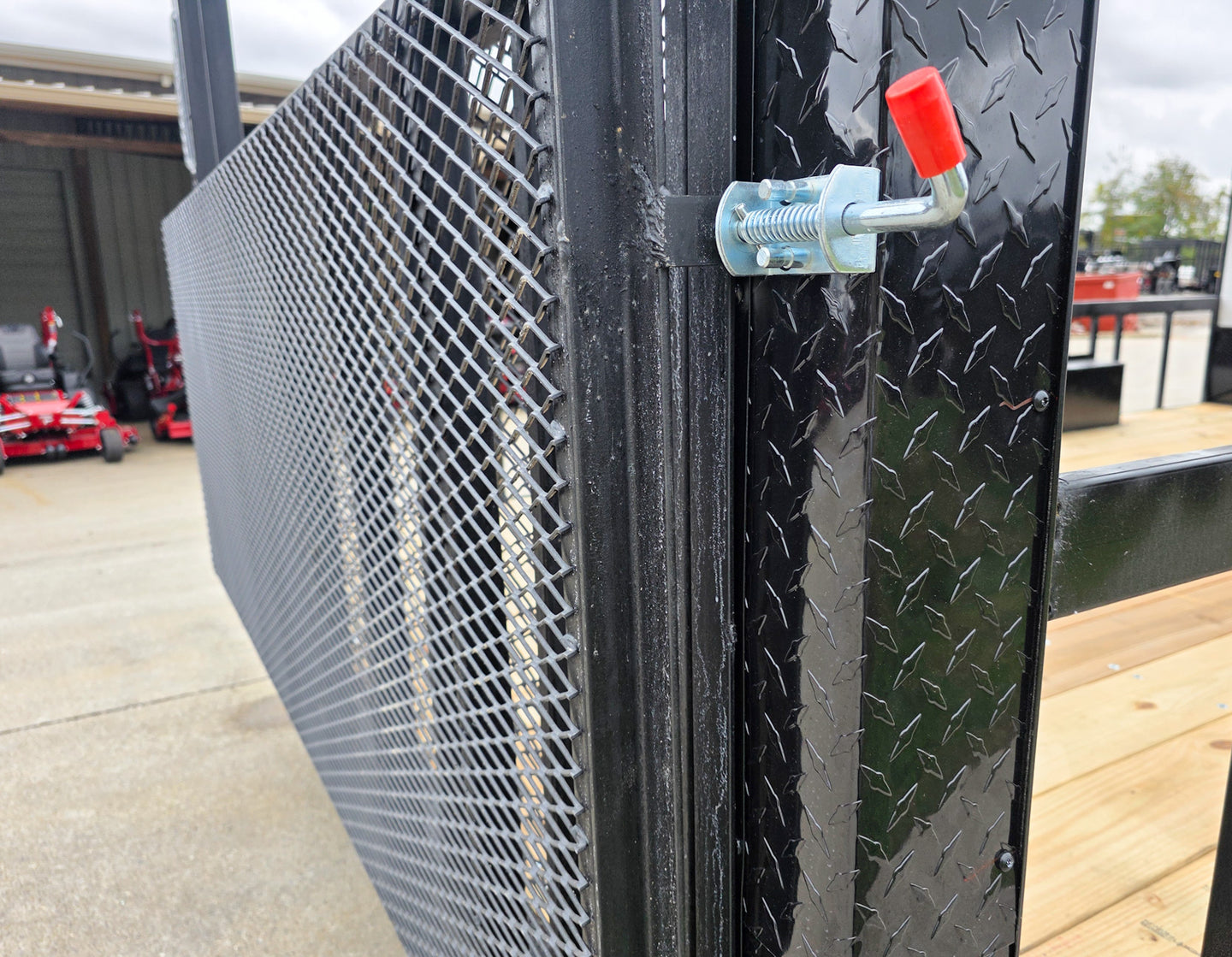 8.5x24 White Hybrid Trailer w/ Roof Covered Rear Deck 9' Interior (2) 7,000lb Axles Bi-Fold Gate