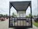 8.5x24 White Hybrid Trailer w/ Roof Covered Rear Deck 9' Interior (2) 7,000lb Axles Rear Gate Up