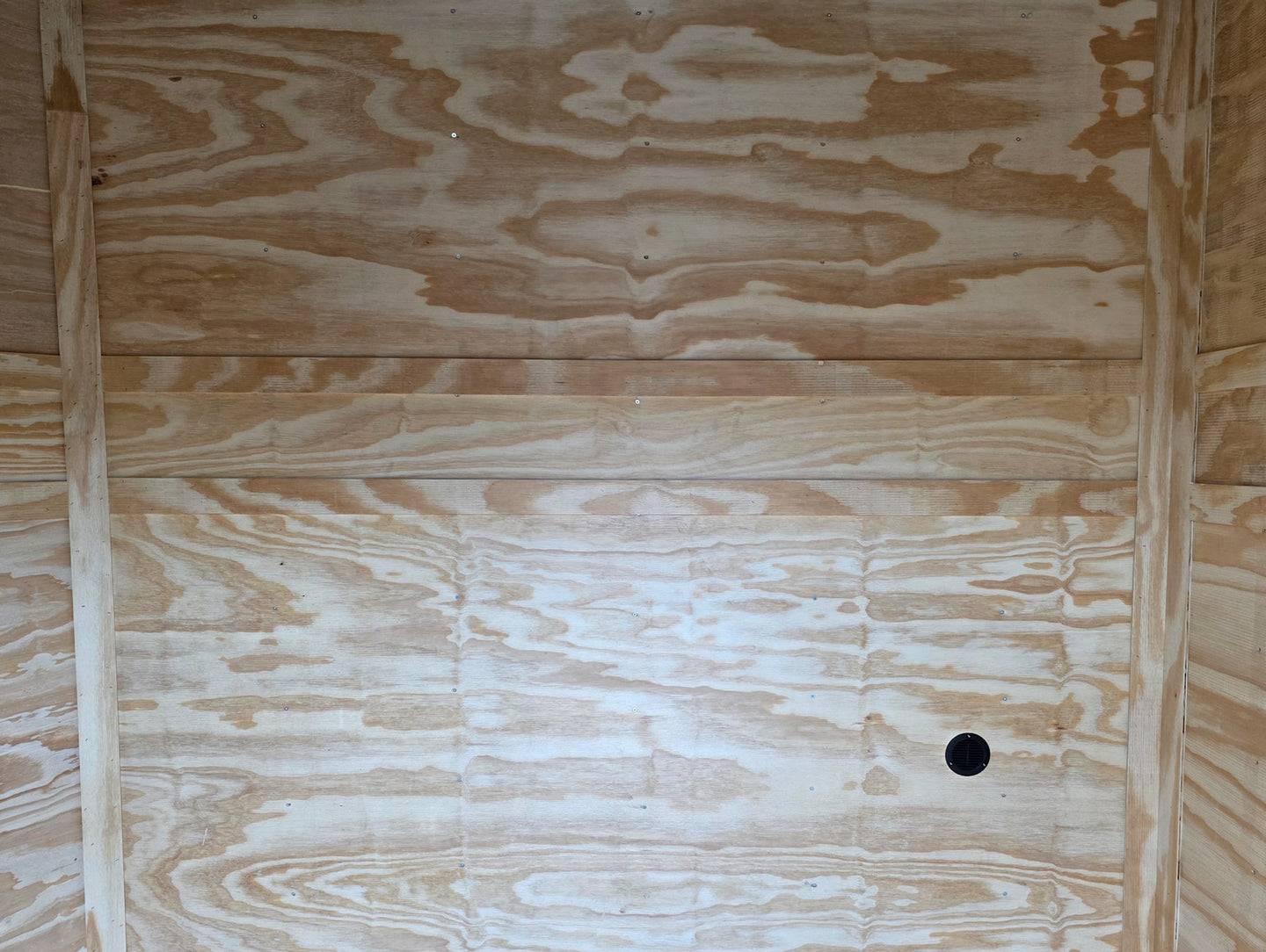 8.5x24 White Hybrid Trailer w/ Roof Covered Rear Deck 9' Interior (2) 7,000lb Axles Side Wall