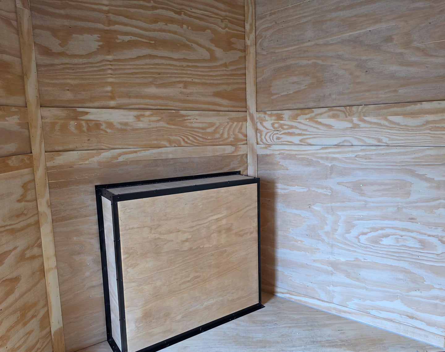 8.5x24 White Hybrid Trailer w/ Roof Covered Rear Deck 9' Interior (2) 7,000lb Axles Front Driver Side 