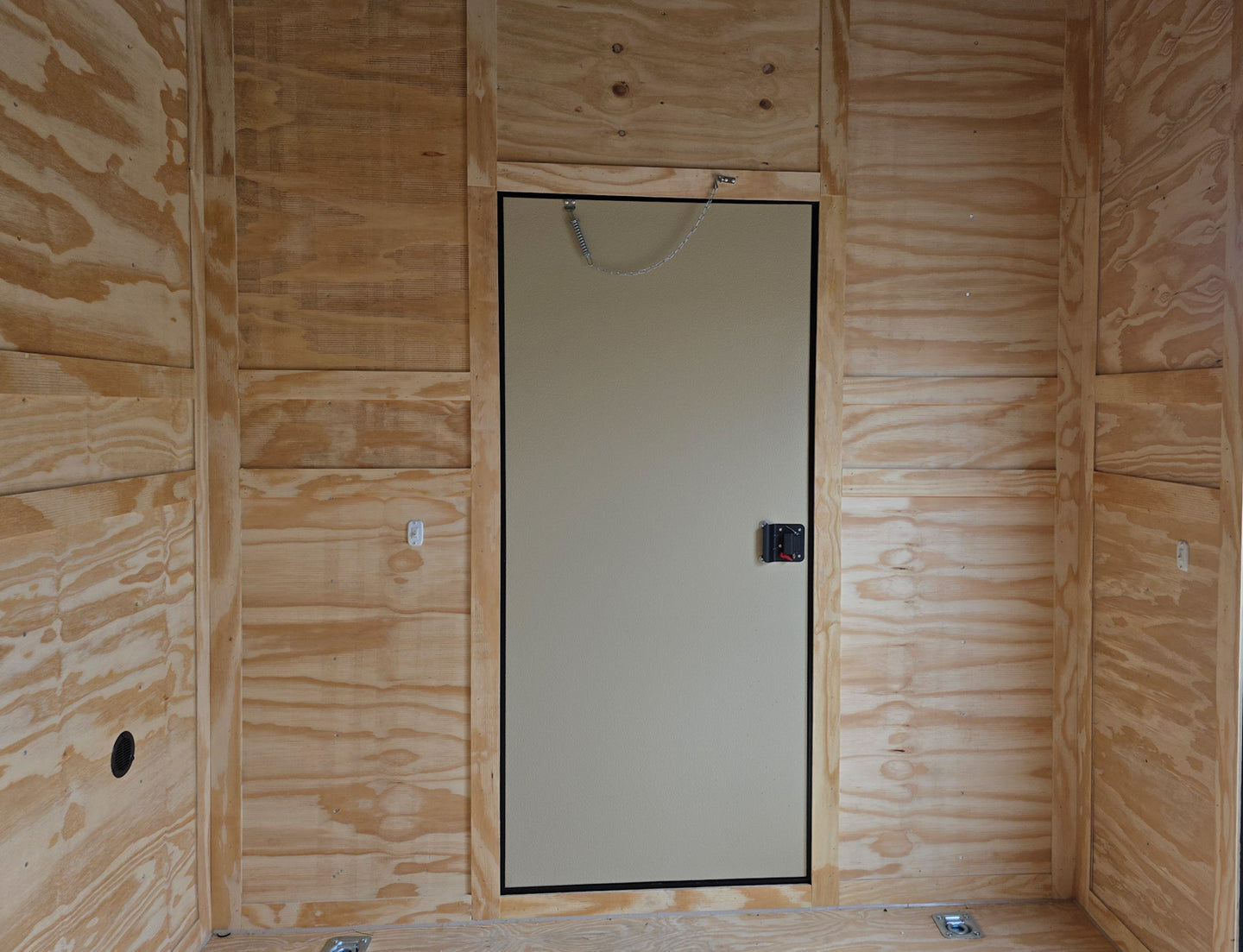 8.5x24 White Hybrid Trailer w/ Roof Covered Rear Deck 9' Interior (2) 7,000lb Axles Rear Door 