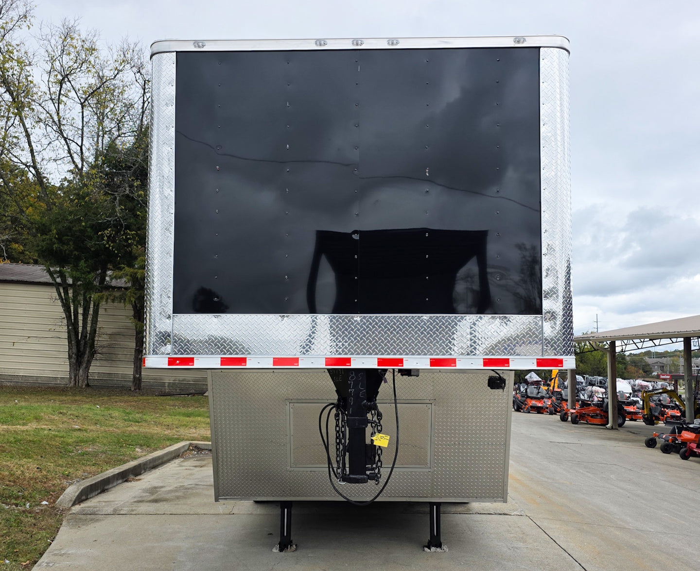 8.5X26 Gooseneck Enclosed Trailer with 9' Interior (3) 7,000lb Axles Front 