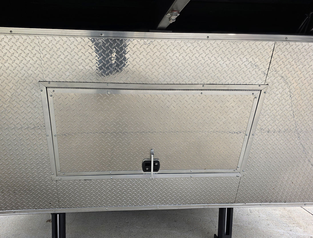 8.5X26 Gooseneck Enclosed Trailer with 9' Interior (3) 7,000lb Axles Storage Behind Hitch