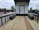 8.5x24 White Hybrid Trailer w/ Roof Covered Rear Deck 9' Interior (2) 7,000lb Axles Front of Deck