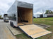 8.5X26 Gooseneck Enclosed Trailer with 9' Interior (3) 7,000lb Axles Rear Left Ramp Down