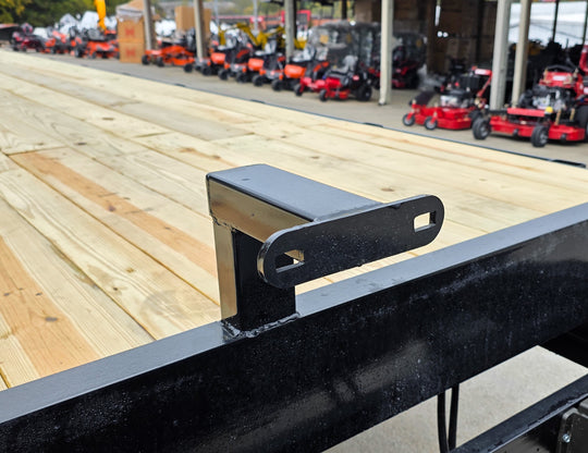 8.5x24 Deckover Tilt Trailer (2) 7,000K Axles Front Tire Mount 