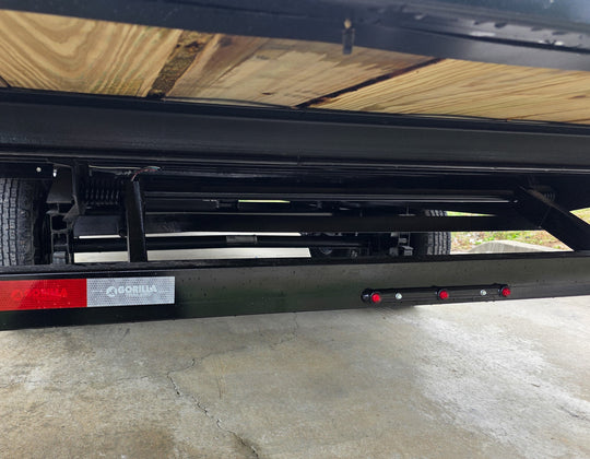 8.5x24 Deckover Tilt Trailer (2) 7,000K Axles Suspension Bar Under Tilt 
