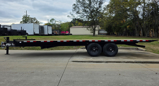 8.5x24 Deckover Tilt Trailer (2) 7,000K Axles Left Side 