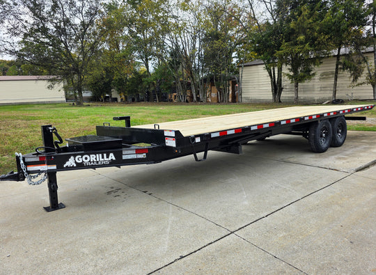 8.5x24 Deckover Tilt Trailer (2) 7,000K Axles Front Left 