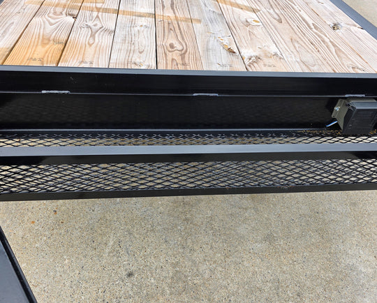 7x16 I - Beam Equipment Skid Steer Trailer (2) 5200lb Axles with Stand - Up Ramps 10K GVWR - SLE Equipment - 15