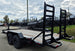 7x16 I - Beam Equipment Skid Steer Trailer (2) 5200lb Axles with Stand - Up Ramps 10K GVWR - SLE Equipment - 4