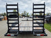 7x16 I - Beam Equipment Skid Steer Trailer (2) 5200lb Axles with Stand - Up Ramps 10K GVWR - SLE Equipment - 5