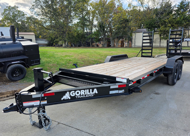 7x18 I - Beam Equipment Trailer (2) 7K Axles Stand - Up Ramps 14K GVWR - SLE Equipment - 1