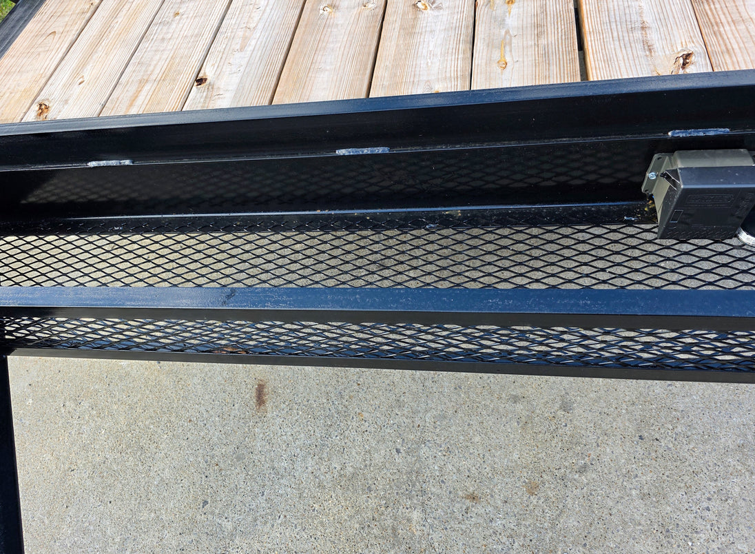 7x18 I - Beam Equipment Trailer (2) 7K Axles Stand - Up Ramps 14K GVWR - SLE Equipment - 18