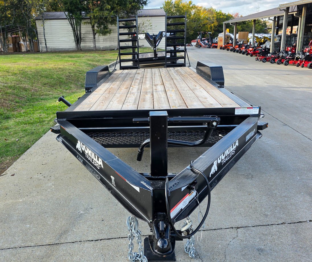 7x18 I - Beam Equipment Trailer (2) 7K Axles Stand - Up Ramps 14K GVWR - SLE Equipment - 3