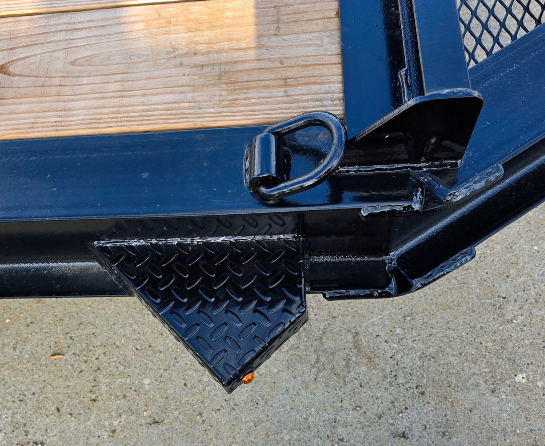 7x18 I - Beam Equipment Trailer (2) 7K Axles Stand - Up Ramps 14K GVWR - SLE Equipment - 19