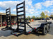 7x18 I - Beam Equipment Trailer (2) 7K Axles Stand - Up Ramps 14K GVWR - SLE Equipment - 7