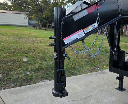 7x18 Gooseneck Equipment Trailer (2) 7K Axles King Kong Ramps 14k GVWR Adjustable Gooseneck Hitch