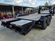 7x18 Gooseneck Equipment Trailer (2) 7K Axles King Kong Ramps 14k GVWR Rear Right Side Ramps Up