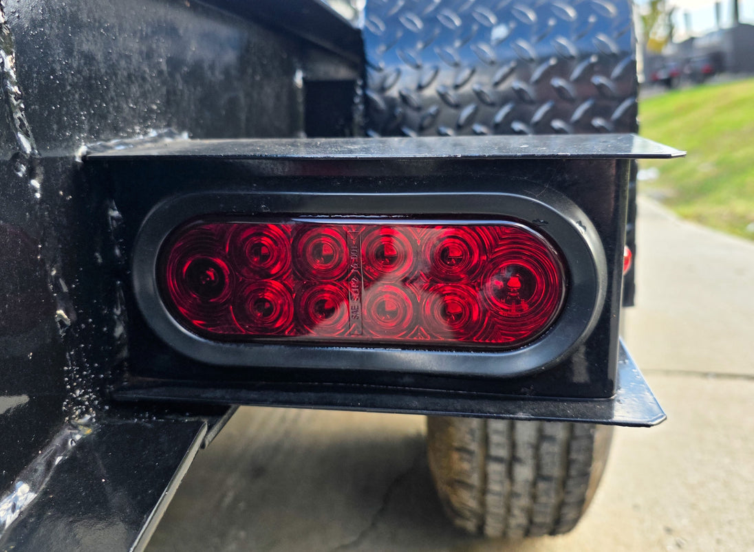 7x18 Gooseneck Equipment Trailer (2) 7K Axles King Kong Ramps 14k GVWR LED Brake Light