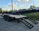 7x18 I - Beam Equipment Trailer (2) 7K Axles Stand - Up Ramps 14K GVWR - SLE Equipment - 13