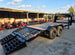 7x18 Gooseneck Equipment Trailer (2) 7K Axles King Kong Ramps 14k GVWR Rear Right Side Ramps Down