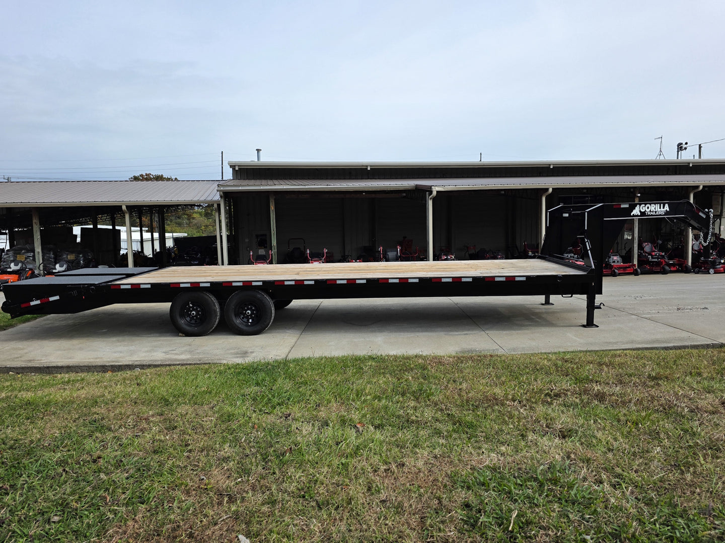 8.5x30 IBeam Gooseneck Deckover Trailer (2) 7K Axles King Kong Ramps 14K GVWR - SLE Equipment - 6
