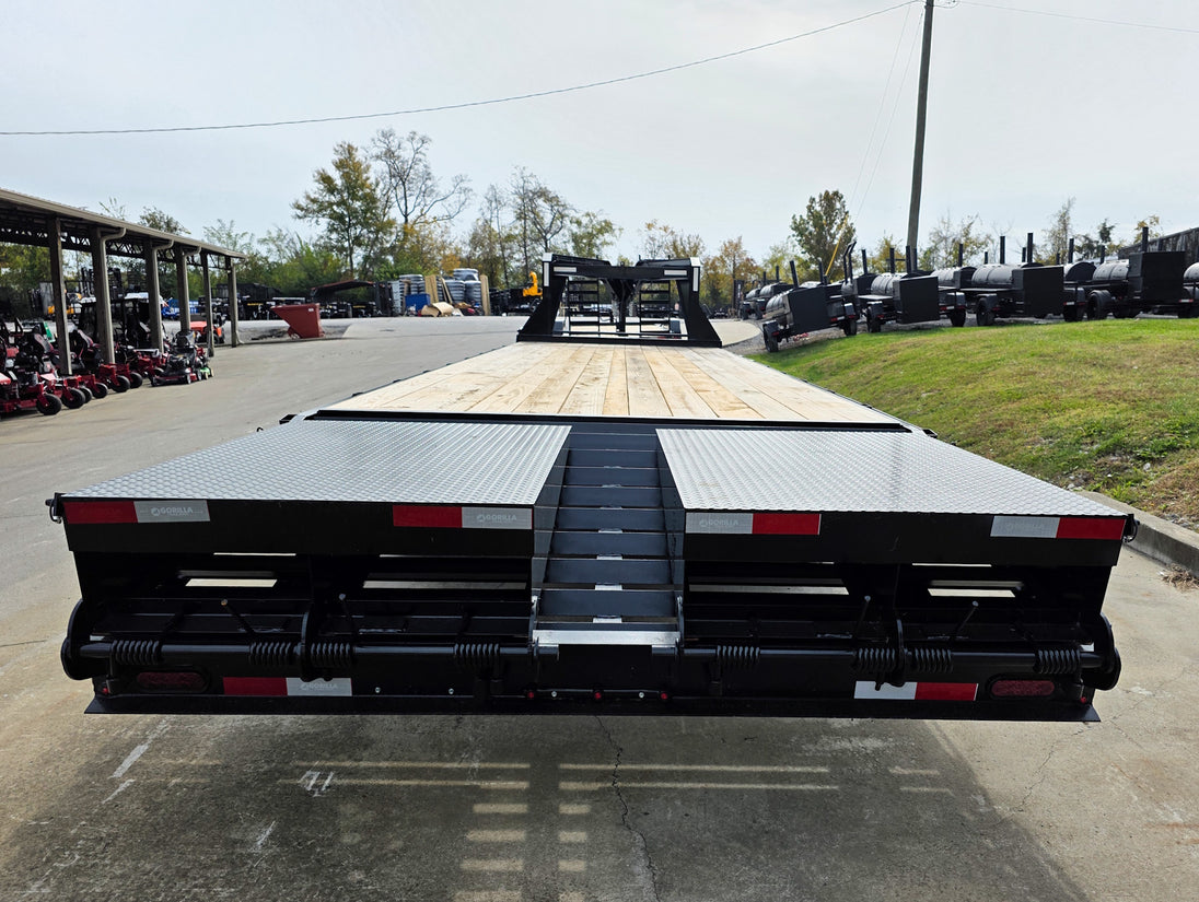 8.5x30 IBeam Gooseneck Deckover Trailer (2) 7K Axles King Kong Ramps 14K GVWR - SLE Equipment - 8