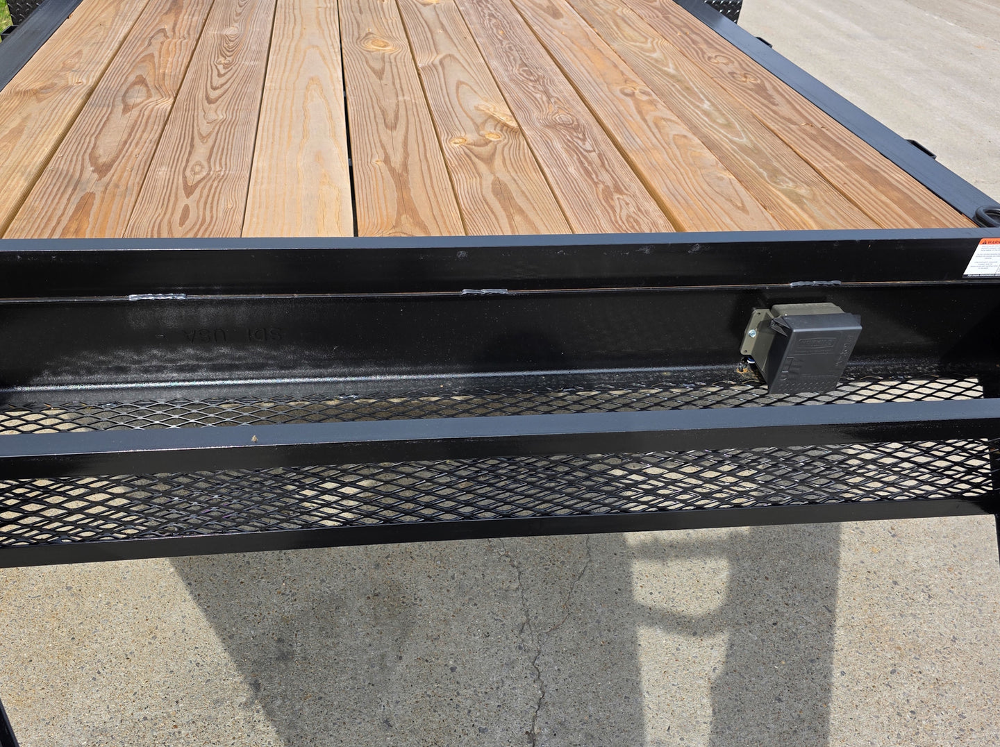 7x16 I - Beam Equipment Trailer with (2) 7K Axles with Stand Up Ramps 14K GVWR - SLE Equipment - 15