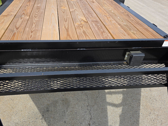 7x16 I - Beam Equipment Trailer with (2) 7K Axles with Stand Up Ramps 14K GVWR - SLE Equipment - 15