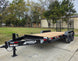 7x16 I - Beam Equipment Trailer with (2) 7K Axles with Stand Up Ramps 14K GVWR - SLE Equipment - 1