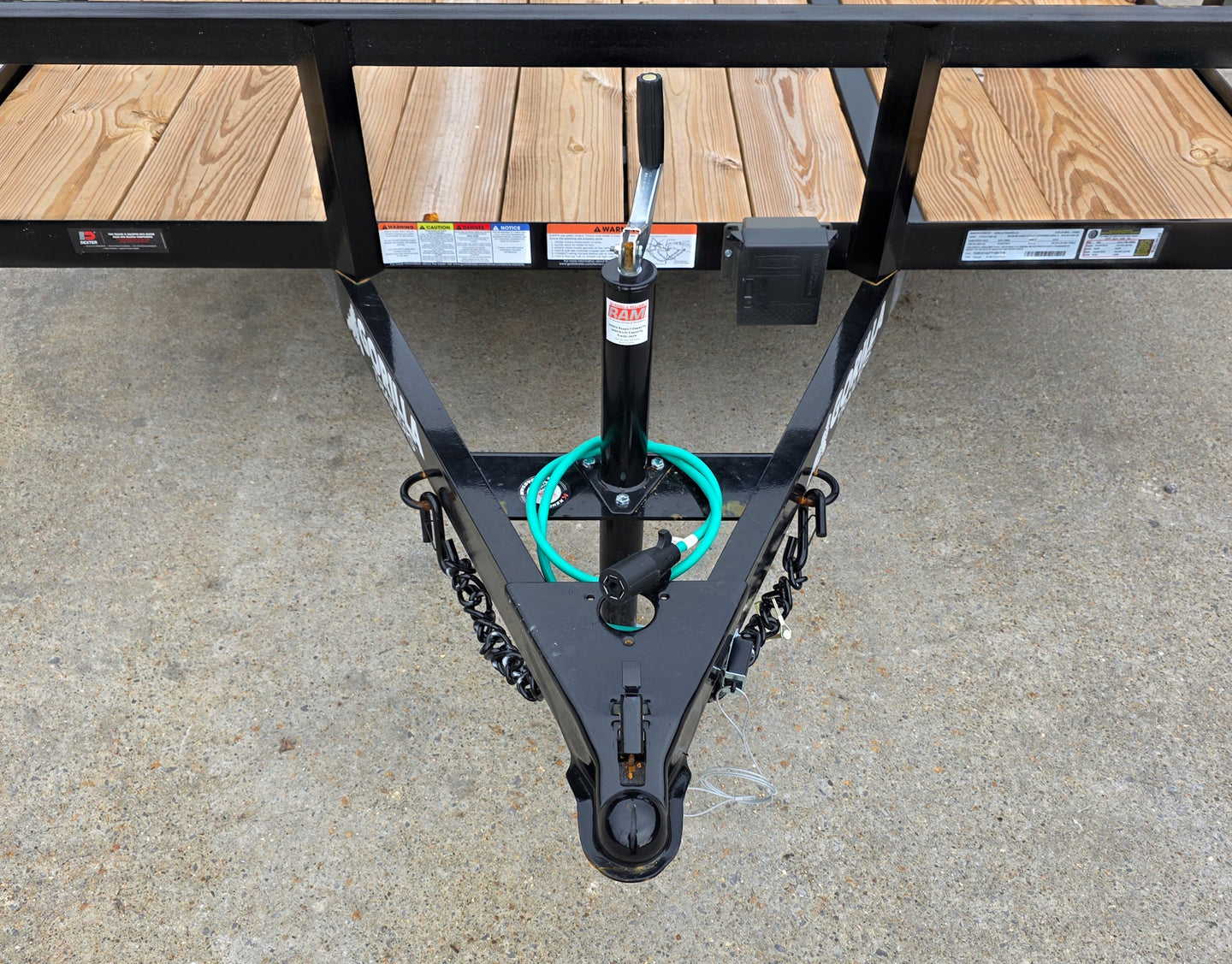 7x14 Dovetail Utility Trailer Powder Coated With Gate (2) 3500lb Axles 7K GVWR - SLE Equipment - 13