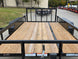 7x14 Dovetail Utility Trailer Powder Coated With Gate (2) 3500lb Axles 7K GVWR - SLE Equipment - 14