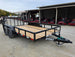 7x14 Dovetail Utility Trailer Powder Coated With Gate (2) 3500lb Axles 7K GVWR - SLE Equipment - 2