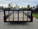 7x14 Dovetail Utility Trailer Powder Coated With Gate (2) 3500lb Axles 7K GVWR - SLE Equipment - 8