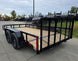7x14 Dovetail Utility Trailer Powder Coated With Gate (2) 3500lb Axles 7K GVWR - SLE Equipment - 9