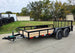 7x14 Dovetail Utility Trailer Powder Coated With Gate (2) 3500lb Axles 7K GVWR - SLE Equipment - 4