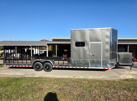 8.5x30 Charcoal V-Nose Hybrid 9.5 Interior (2) 7000LB Axles Right Side 