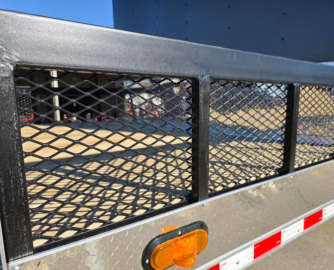 8.5x30 Charcoal V-Nose Hybrid 9.5 Interior (2) 7000LB Axles Mesh Siding 