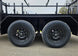 7x12 Straight Deck Utility Trailer 4ft Ladder Racks with 1.5 FT Mesh (2) 3500lb Axle Tires