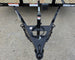7x12 Straight Deck Utility Trailer 4ft Ladder Racks with 1.5 FT Mesh (2) 3500lb Axle Jack