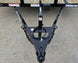 7x12 Straight Deck Utility Trailer 4ft Ladder Racks with 1.5 FT Mesh (2) 3500lb Axle Jack