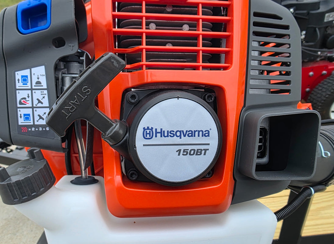 Encore EW32FS481V 32" Stand On Zero Turn Mower Handheld Utility with Racks Package Backpack Blower