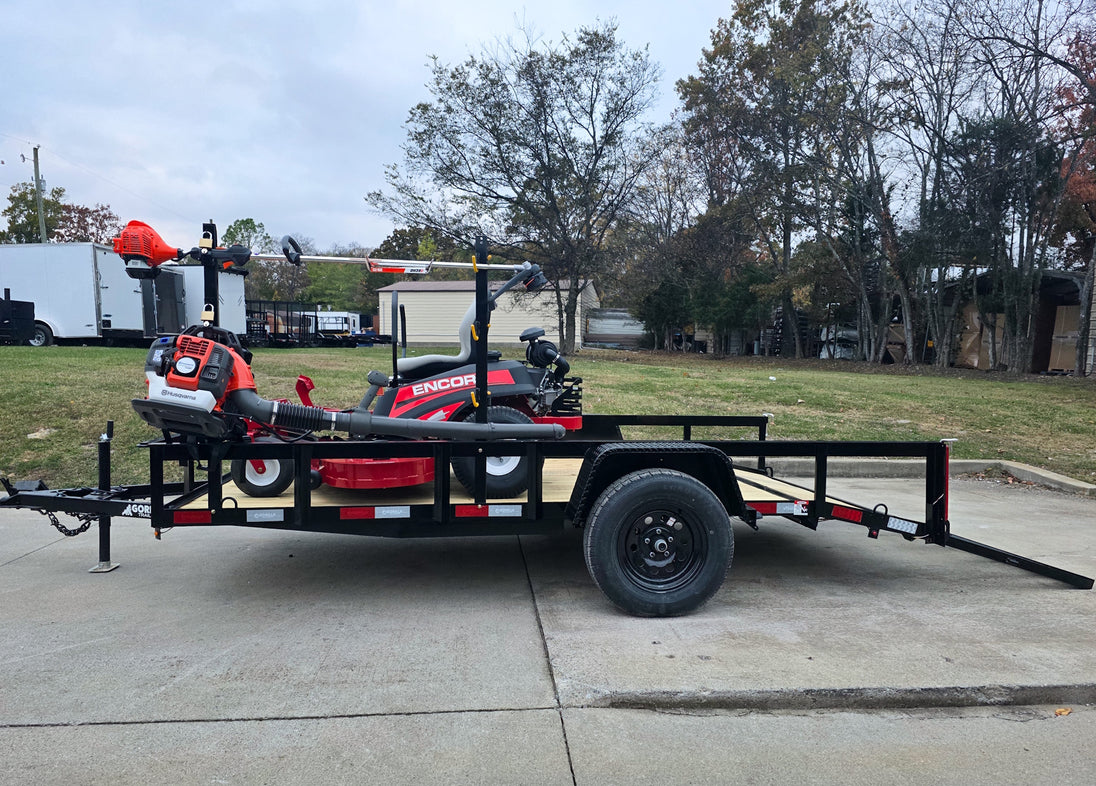 Encore Arrow EA6OXP24LS 60" Zero Turn Mower Handheld Utility with Racks Package Left Side Gate Down