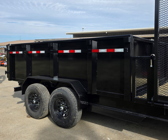 7x20 Hybrid Dump Utility Trailer with 3ft Sides Equipment (2) 7K Axles - SLE Equipment - 12
